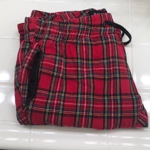 Red Plaid joggers
